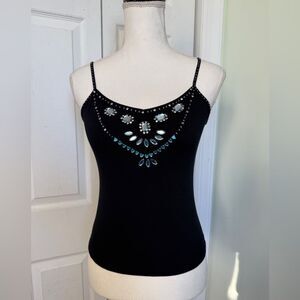 Y2K West 36 Bedazzled Tank Top